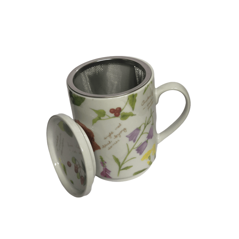 Mug + Filtro + Tapa Flores - Casa Eguia