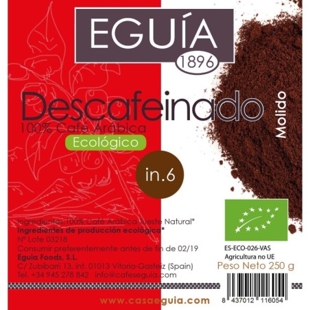 CAFFÈ BIOLOGICO MACINATO DECAF
