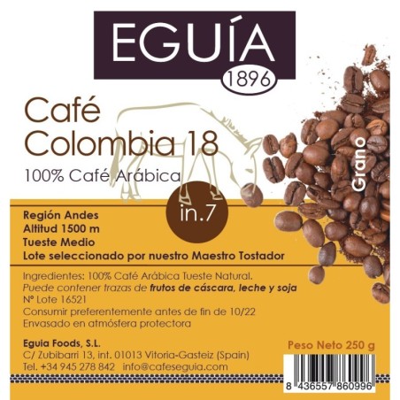 CAFÉ COLOMBIA ZAFIRO 500g