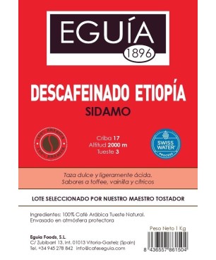 CAFÉ DESCAFEINADO ETIOPIA 500g