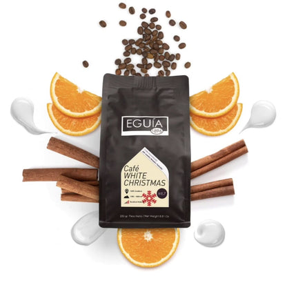 Weißer Weihnachtskaffee