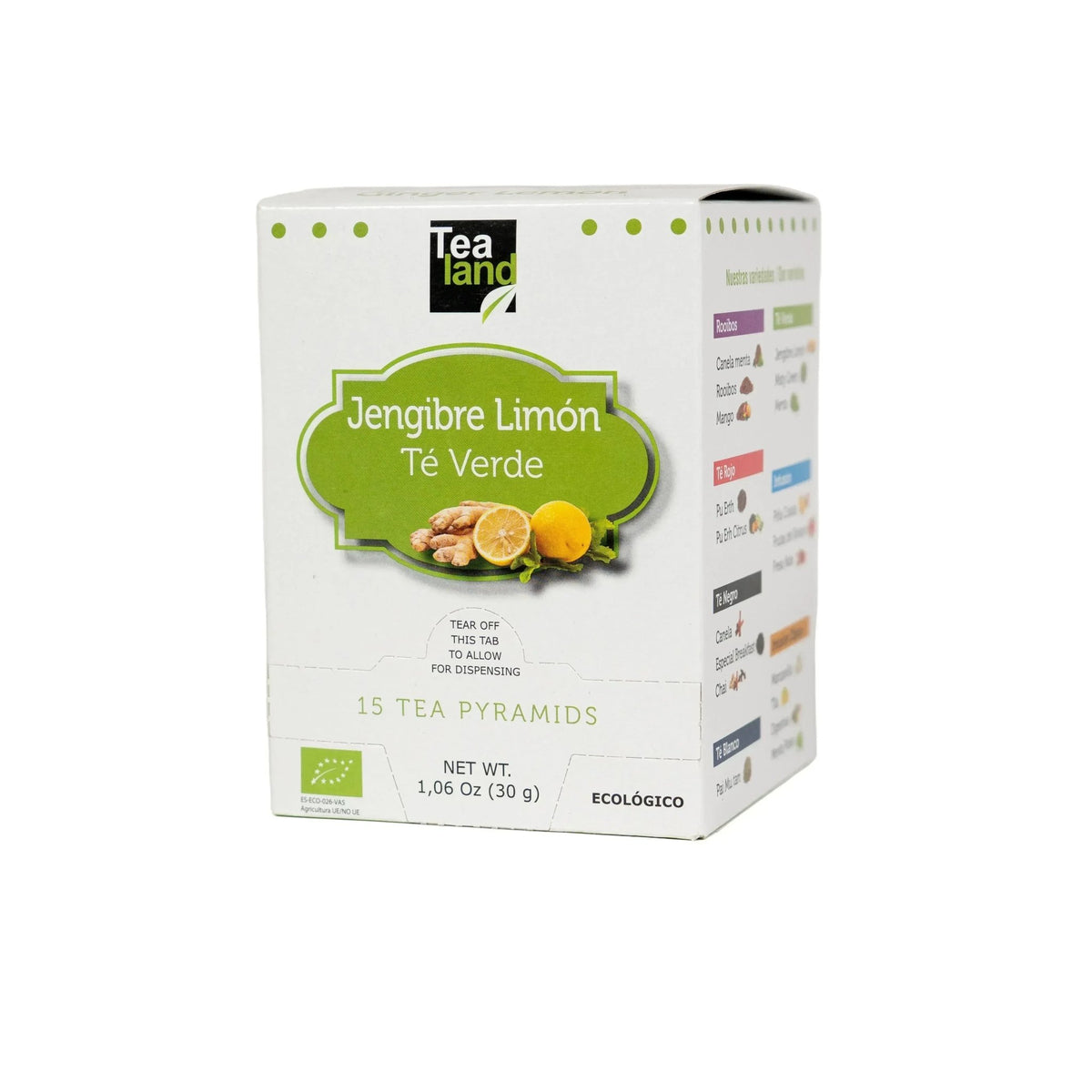 Té Verde Jengibre Limón Eco - Casa Eguia